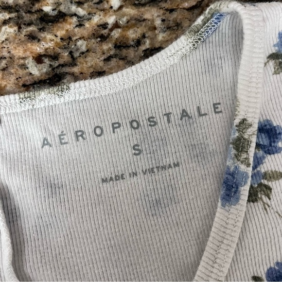 AERO Twist Front Flyaway Floral Crop Top Women’s S Babydoll Cottagecore Coquette - Picture 8 of 9